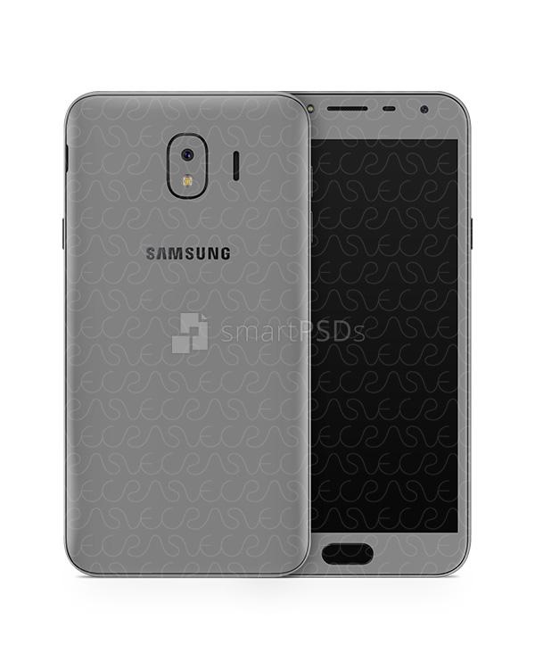 Samsung Galaxy J4 Vinyl Skin Design Mockup 2018