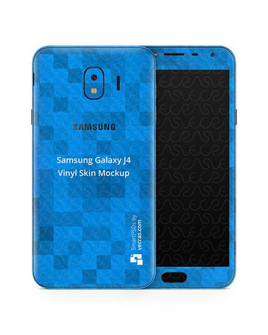 Samsung Galaxy J4 Vinyl Skin Design Mockup 2018