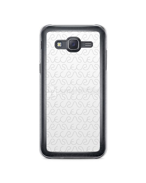 Samsung Galaxy J5 2d Clear Mobile Case Design Mockup 2015