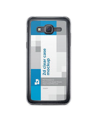 Samsung Galaxy J5 2d Clear Mobile Case Design Mockup 2015