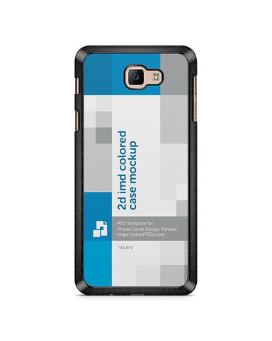 Samsung Galaxy J5 Prime 2d IMD Colored Mobile Case Design Mockup 2016