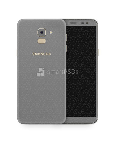 Samsung Galaxy J6 Vinyl Skin Design Mockup 2018