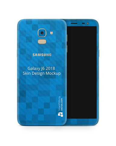 Samsung Galaxy J6 Vinyl Skin Design Mockup 2018