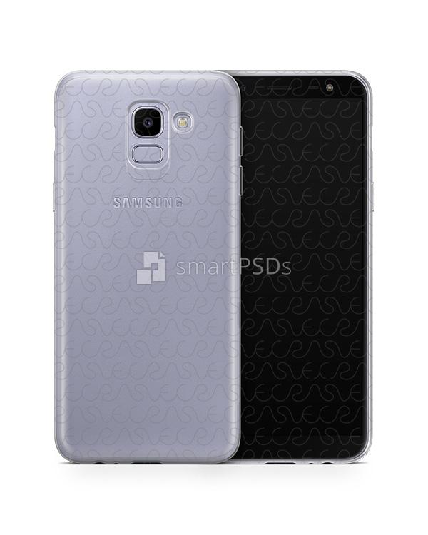 Samsung Galaxy J6 2018 UV TPU Clear Case Mockup 2018