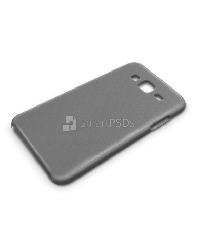 Samsung Galaxy J7 3d IMD Mobile Case Design Mockup 2015- Down View