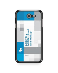 Samsung Galaxy J7 V 2d Colored Case Design Mockup Back 2017