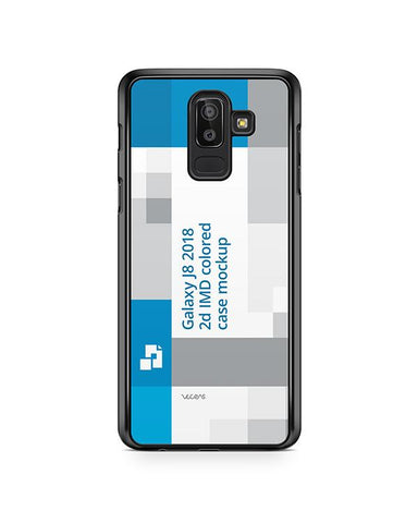 Samsung Galaxy J8 2d PC Colored Case Design Mockup 2018
