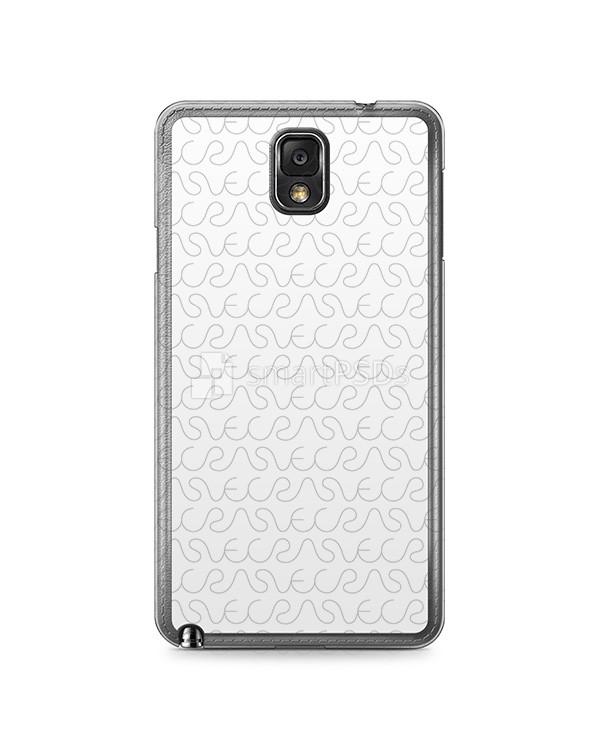 Samsung Galaxy Note 3 2d Clear Mobile Case Design Mockup 2013