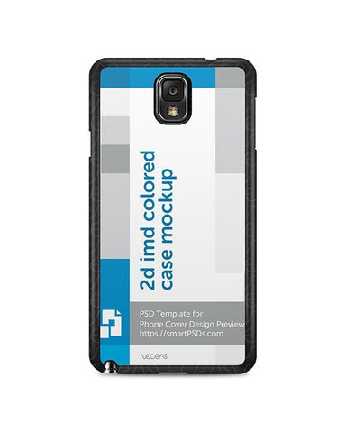 Samsung Galaxy Note 3 2d IMD Colored Mobile Case Design Mockup 2013