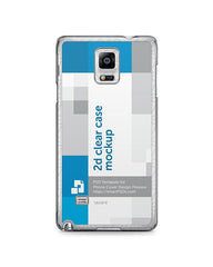 Samsung Galaxy Note 5 2d Clear Mobile Case Design Mockup 2015