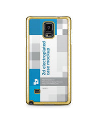 Samsung Galaxy Note 4 2d Electroplated Mobile Case Design Mockup 2014
