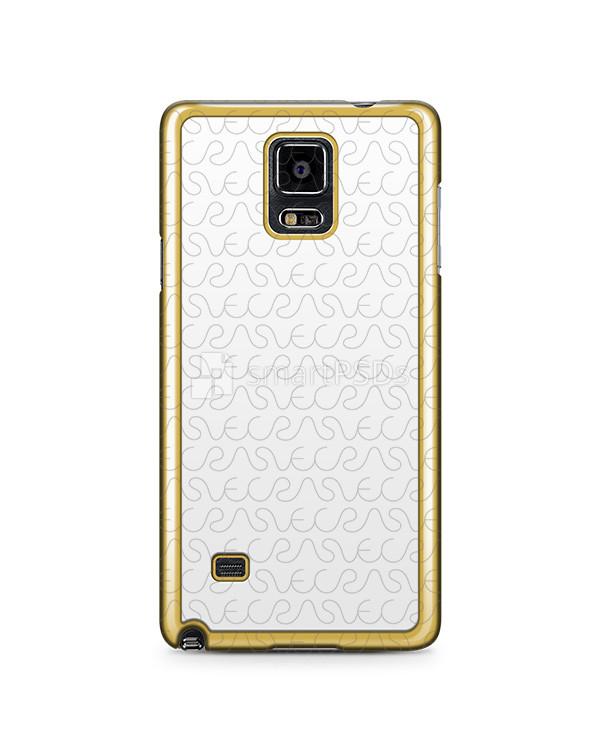 Samsung Galaxy Note 4 2d Electroplated Mobile Case Design Mockup 2014