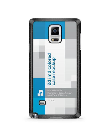 Samsung Galaxy Note 4 2d IMD Colored Mobile Case Design Mockup 2014