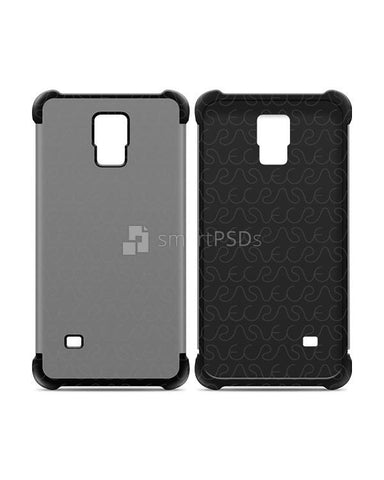 Samsung Galaxy Note 4 3d 2-in-1 Hybrid Mobile Case Design Mockup 2014