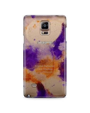 Samsung Galaxy Note 4 3d Crystal Mobile Case Design Mockup 2014