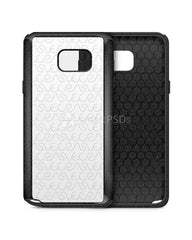 Samsung Galaxy Note 5 2d 2in1 Heavy Duty Mobile Case Design Mockup 2015