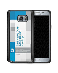 Samsung Galaxy Note 5 2d 2in1 Heavy Duty Mobile Case Design Mockup 2015