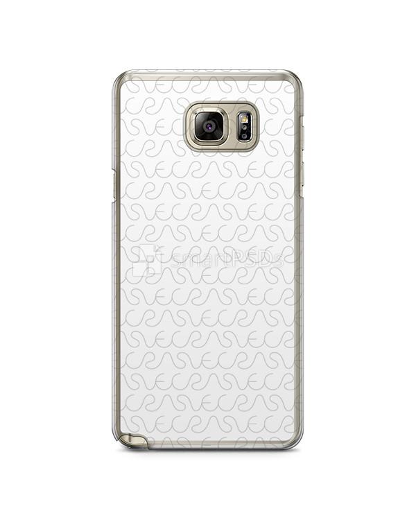 Samsung Galaxy Note 5 2d Clear Mobile Case Design Mockup 2015
