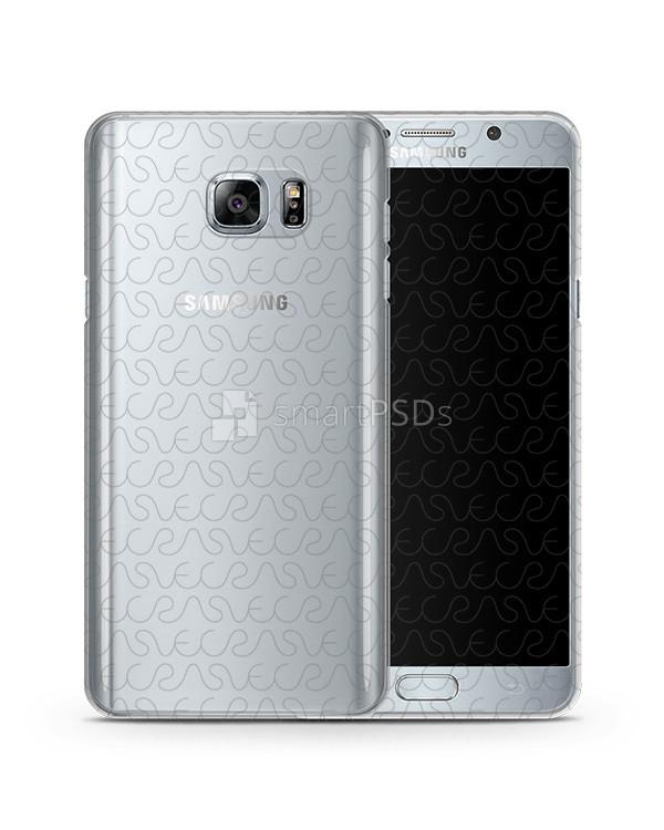 Samsung Galaxy Note 5 UV TPU Clear Mobile Case Design Mockup 2015