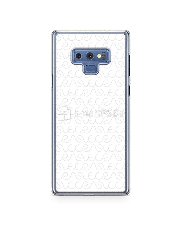 Samsung Galaxy Note 9 2018 2d PC Clear Case Design Mockup