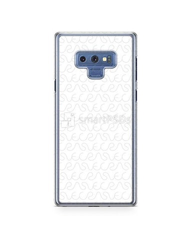 Samsung Galaxy Note 9 2018 2d PC Clear Case Design Mockup