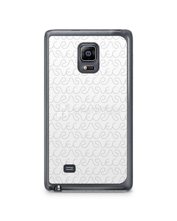 Samsung Galaxy Note Edge 2d Clear Mobile Case Design Mockup 2014