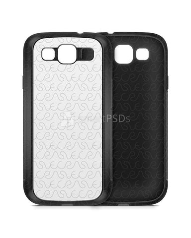 Samsung Galaxy S3 2d Rubber Flex Mobile Case Design mockup 2012
