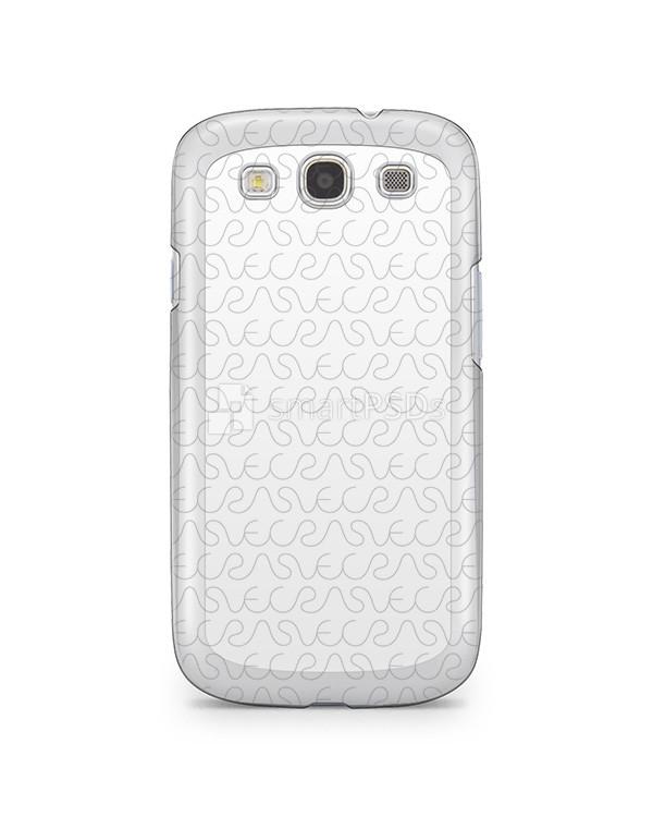 Samsung Galaxy S3 2d Clear Mobile Case Design Mockup 2012