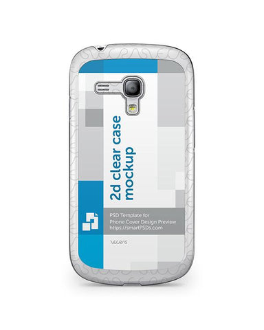 Samsung Galaxy S3 Mini 2d Clear Mobile Case Design Mockup 2012