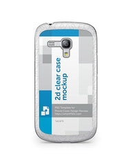 Samsung Galaxy S3 Mini 2d Clear Mobile Case Design Mockup 2012