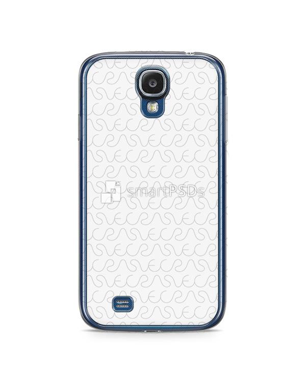 Samsung Galaxy S4 2d Flexi Clear Case Design Mockup
