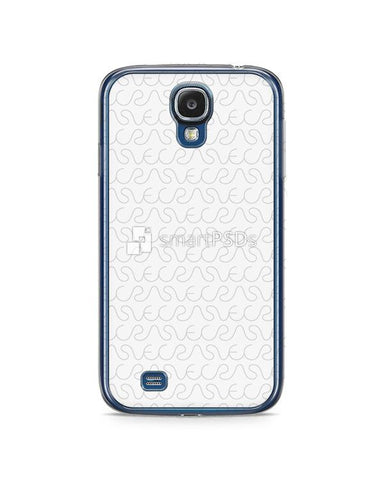 Samsung Galaxy S4 2d Flexi Clear Case Design Mockup