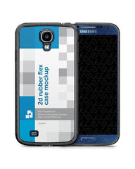 Samsung Galaxy S4 2d Rubber Flex Mobile Case Design Mockup 2013