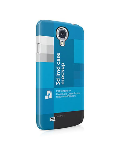 Samsung Galaxy S4 Mini 3d IMD Mobile Case Design mockup 2013- Right view