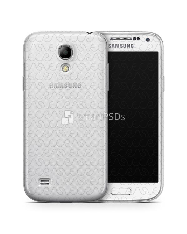 Samsung Galaxy S4 Mini UV TPU Clear Case Design Mockup 2013