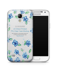 Samsung Galaxy S4 Mini UV TPU Clear Case Design Mockup 2013
