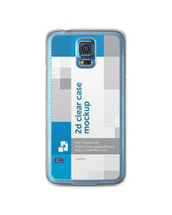 Samsung Galaxy S5 2d Clear Mobile Case Design Mockup 2014