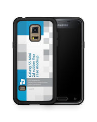 Samsung Galaxy S5 Mini 2d RubberFlex Case Design Mockup 2014