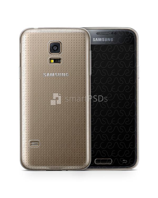 Samsung Galaxy S5 Mini UV TPU Clear Case Design Mockup 2014