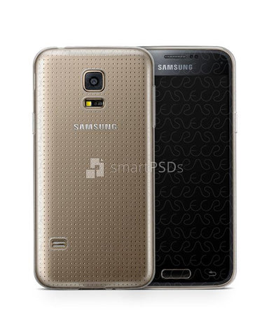 Samsung Galaxy S5 Mini UV TPU Clear Case Design Mockup 2014