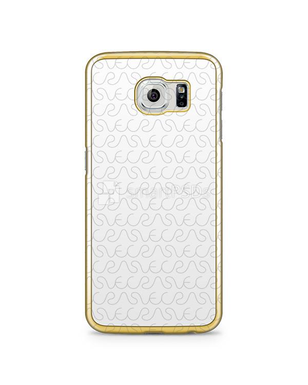 Samsung Galaxy S6 2d Electroplated Mobile Case Design Mockup 2015