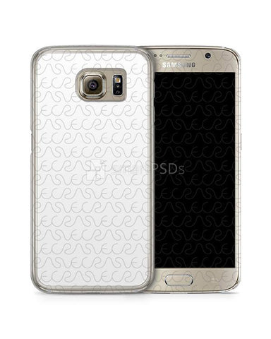 Samsung Galaxy S6 2d Clear Mobile Case Design Mockup 2015