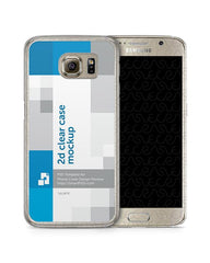 Samsung Galaxy S6 2d Clear Mobile Case Design Mockup 2015