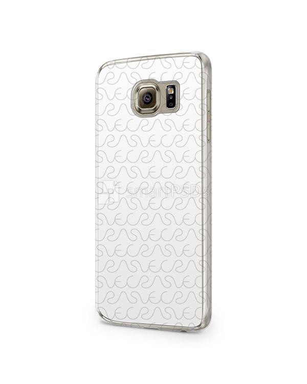 Samsung Galaxy S6 2d Clear Mobile Case Design Mockup 2015