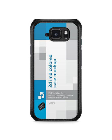 Samsung Galaxy S6 Active 2d IMD Colored Mobile Case Design Mockup 2015
