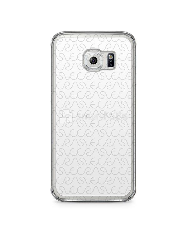 Samsung Galaxy S6 Edge 2d Clear Mobile Case Design Mockup 2015