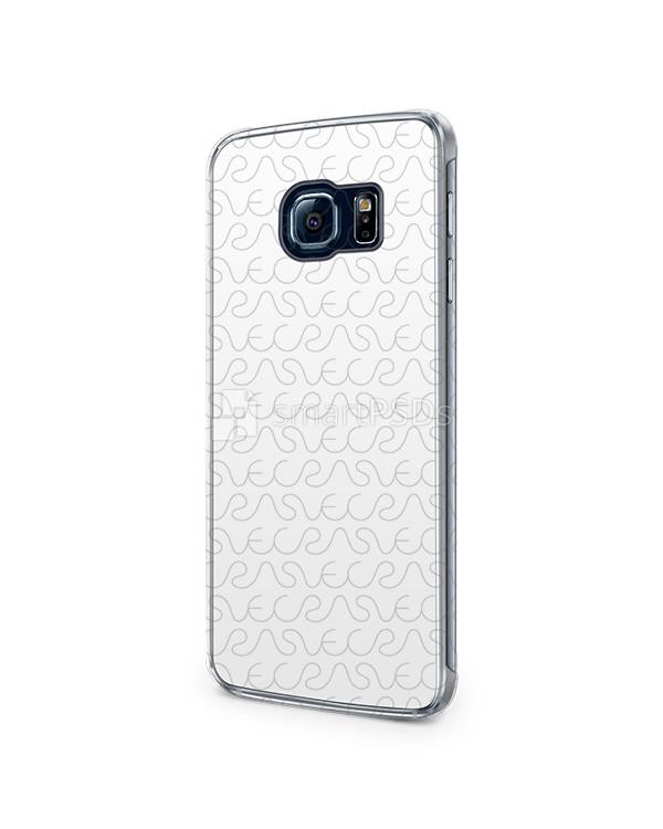 Samsung Galaxy S6 Edge 2d Clear Mobile Case Design Mockup 2015