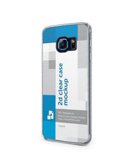 Samsung Galaxy S6 Edge 2d Clear Mobile Case Design Mockup 2015