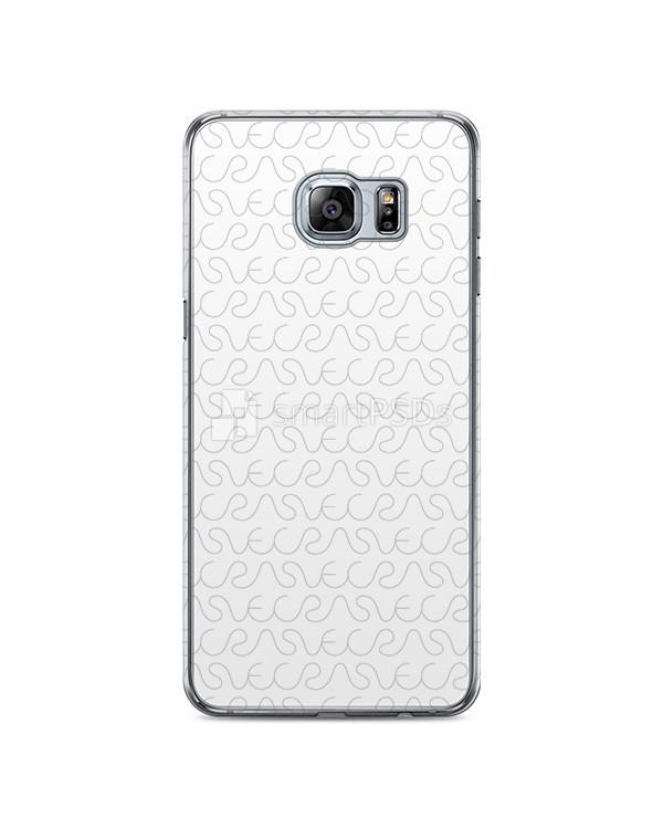 Galaxy S6 Edge Plus 2d Clear Mobile Case Design Mockup 2015
