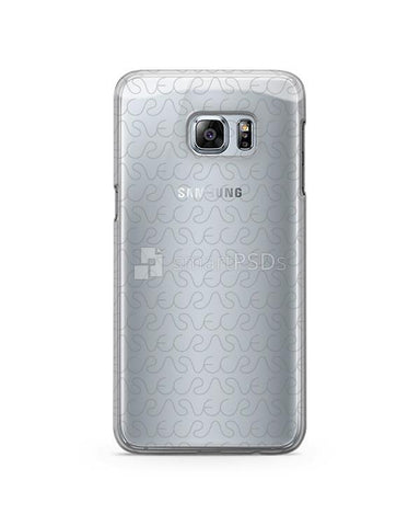 Samsung Galaxy S6 Edge Plus- PC Clear Case - Design Mockup PSD Template for UV Direct Printing